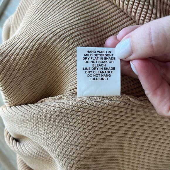 DISSH Lena Long Sleeve Knit Dress in Wheat Size XL - Picture 7 of 7